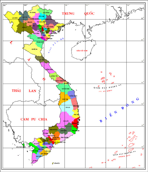 Hiện tại, Việt Nam có 63 tỉnh thành