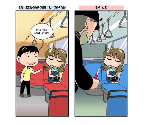 Chúng ta có thể hoàn toàn yên tâm khi đi xe buýt ở Nhật và Singapore