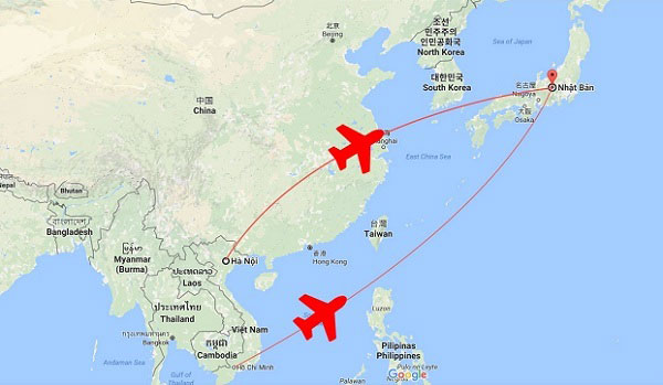 Các đường bay từ Việt Nam đi Nhật Bản hiện nay