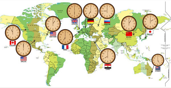 Múi giờ của Nhật Bản và các nước trên thế giới