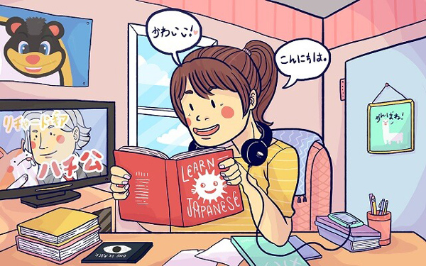 Học tiếng Nhật ở bất cứ đâu bạn thấy thoải mái và hiệu quả nhất